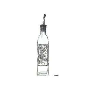  Bella Casa Glass & Pewter Olive Oil or Soap Bottle with 