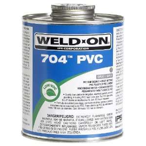  Weldon 12130 1/2 Pint 704 PVC Cement, Gray: Home 