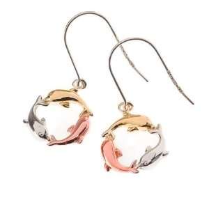 Jewelry For Trees 14KT Yellow & Rose Gold & Sterling Silver Dolphin 