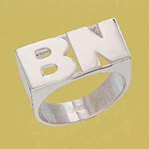   Large Block Letter Initial Ring (FREE GIFTBOX+SHIP) 