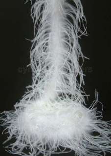 ply, 72 SnOw WhiTe Ostrich Feather Boa, A+ Quality!  
