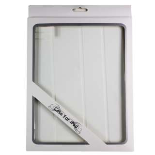 Slim PU Leather Case Smart Cover For Apple IPAD 2 White  