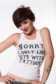 Cartel Ink Sorry I Only Like Boys With Tattoos Shirt  