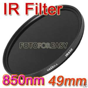 49mm 49 mm Infrared Infra red IR Filter 850nm 850 NEW  