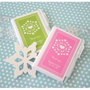  Snowy Notes Winter Wedding Personalized Notebook Favors 