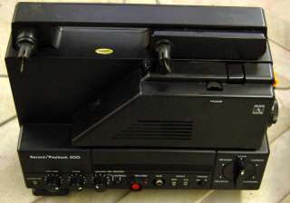    No. 9245 RECORD/PLAYBACK 500 8mm/Super 8 Film Projector  