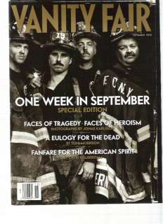 VANITY FAIR SUPP. FIREMEN OF SEPTEMBER 11, 9/11  2001  