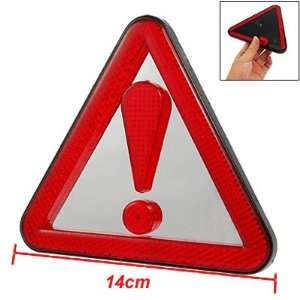 Amico Red Plastic Traffic Hazard Warning Safety Sign Triangle Car 
