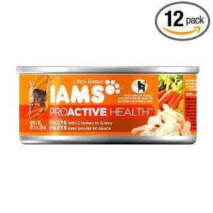 Iams Proactive Health , Filets with Chicken in Gravy, 5.5 Ounce Cans 