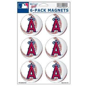  MLB Los Angeles Angels Magnet Set   6pk