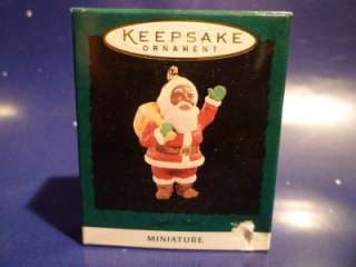 Hallmark Miniature 1995 Joyful Santa   African American 04089 (421 