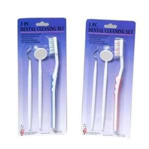  New   Dental Care Set with Brush, Pick and Mirror Case 