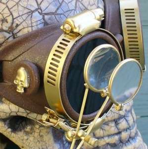 Steampunk Goggles Glasses cyber lens goth Victorian bgl  