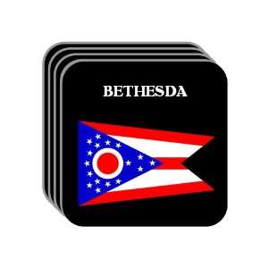  US State Flag   BETHESDA, Ohio (OH) Set of 4 Mini Mousepad 