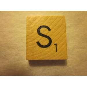 Scrabble Game Piece: Letter S