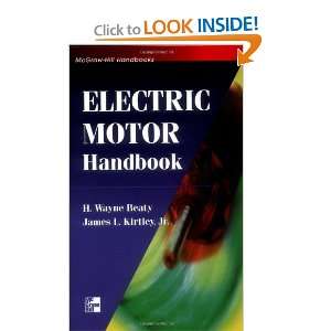  Electric Motor Handbook [Hardcover] H. Wayne Beaty Books