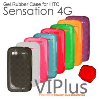   Gel Rubber TPU Soft Case Skin Cover Silicon HTC Sensation Multi Circle