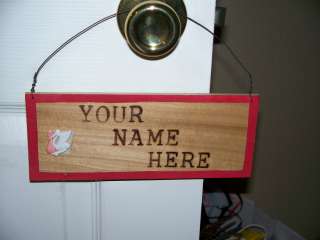 Personalized Wood Sign/Plaque Stork (Its a girl) Any Name/Words