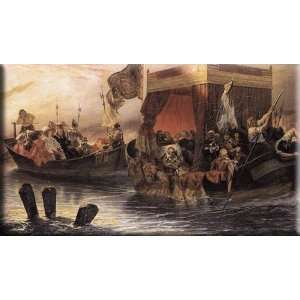   the Rhone 16x9 Streched Canvas Art by Delaroche, Paul: Home & Kitchen