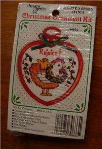   Counted Cross Stitch Red Frame Chicken Chick NIP 049474306331  