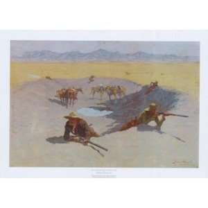  Fight for the Waterhole by Frederic Remington 23x17 