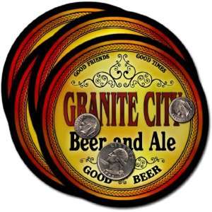 Granite City, IL Beer & Ale Coasters   4pk