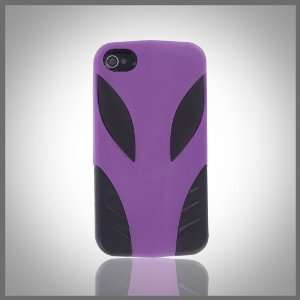  Purple & Black Alien Face Synergie silicone & metal case 