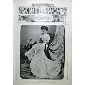  Hilda Jeffreys London Actress Old Print 1904 Theatre