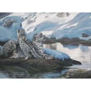  Watchful Eye Snow Leopards artist: Terry Isaac 28x22: Home 