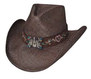 New Bull Hide Keep It Gypsy Rockin Western Cowboy Hat  