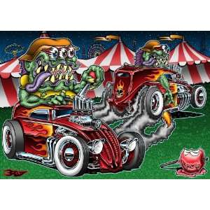  Circus Freaks ~ Wooden Jigsaw Puzzle: Toys & Games