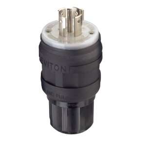 Leviton 26W81 B 20 Amp, 120/208 Volt  3Py, Locking Plug, Industrial 