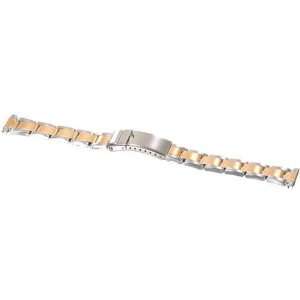  Two Tone Ladies Watch Band Deployment Buckle Link Part 
