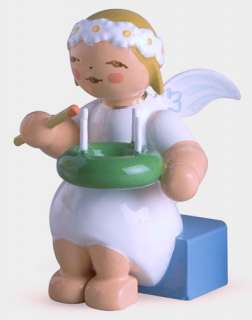 Wendt Kuhn Angel Sitting Candle Ring Snowflake Figurine  