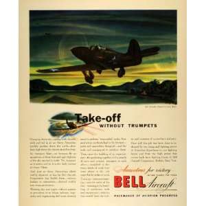  Ad Bell Aircraft Army Pilot Air Force Airacobras Fighter Airplanes 