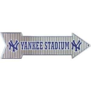  Yankee Stadium Metal Arrow Tin Sign Patio, Lawn & Garden
