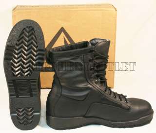 Wellco Military NAVY SAFTEY FLIGHT DECK STEEL TOE Combat Boots Black 