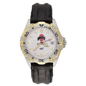  Ohio State Buckeyes Mens All Star Watch w/Leather Band 