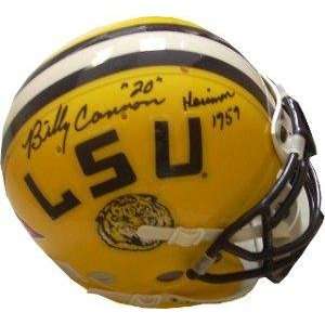  Billy Cannon signed LSU Tigers Authentic Mini Helmet Heisman 
