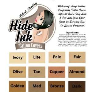 Hide Ink Tattoo Covers Darker Colors Sample Pack: Beauty