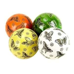    Ceramic, decorative balls for table decor  set/4: Home & Kitchen