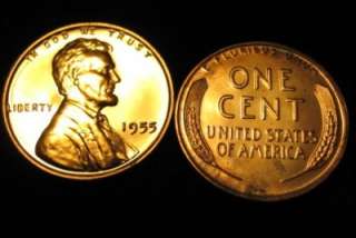 1955 GEM PROOF Lincoln Wheat Cent FREE Shipping  