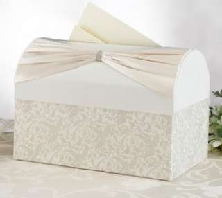 Ivory Satin Wedding Card Box Holder Wishing Well  