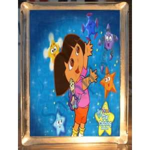   Dora the Explorer Childrens Glass Block Night Light