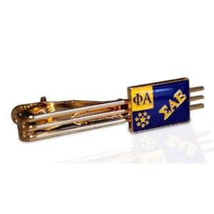  Sigma Alpha Epsilon Gold Flag Tie Bar 