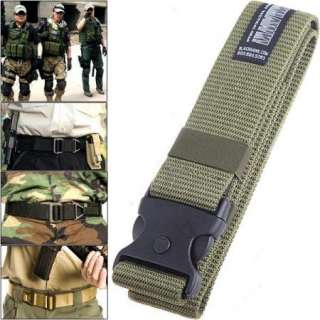 Military Durable Rigid Nylon Webbing Trouser Strap Belt  