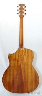 Unique hand made solid Cutaway small jumbo Guitar ACK 10  