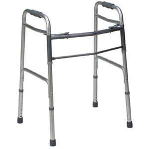 Mabis Bariatric Two Button Release Alumn Folding Walkers, Rubber Tips 