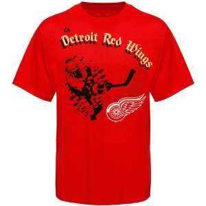   Detroit Red Wings Youth Slash Play T Shirt   Red