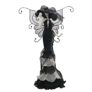  Butterfly Mannequin Jewelry Holder Black 7x4x13